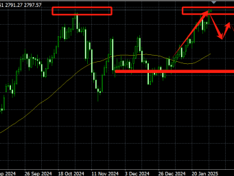 头狼：黄金2799直接空，看2760附近